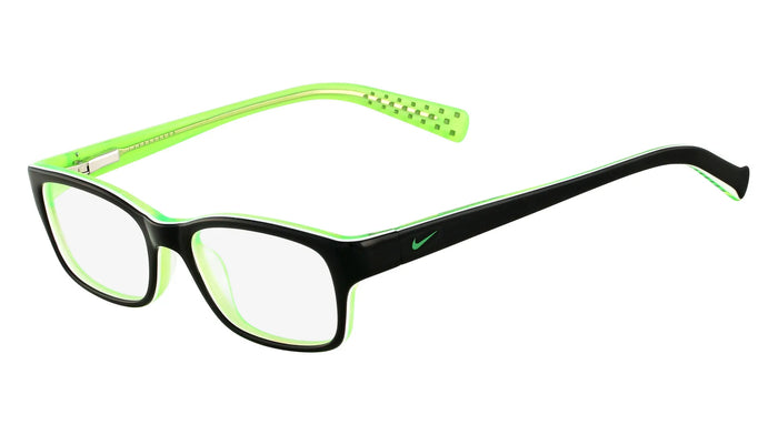 Nike 5513 Eyeglasses / Black / Green / Crystal / Size 47