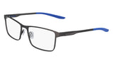 Nike 8047 Eyeglasses Brushed Gunmetal / Racer Blue