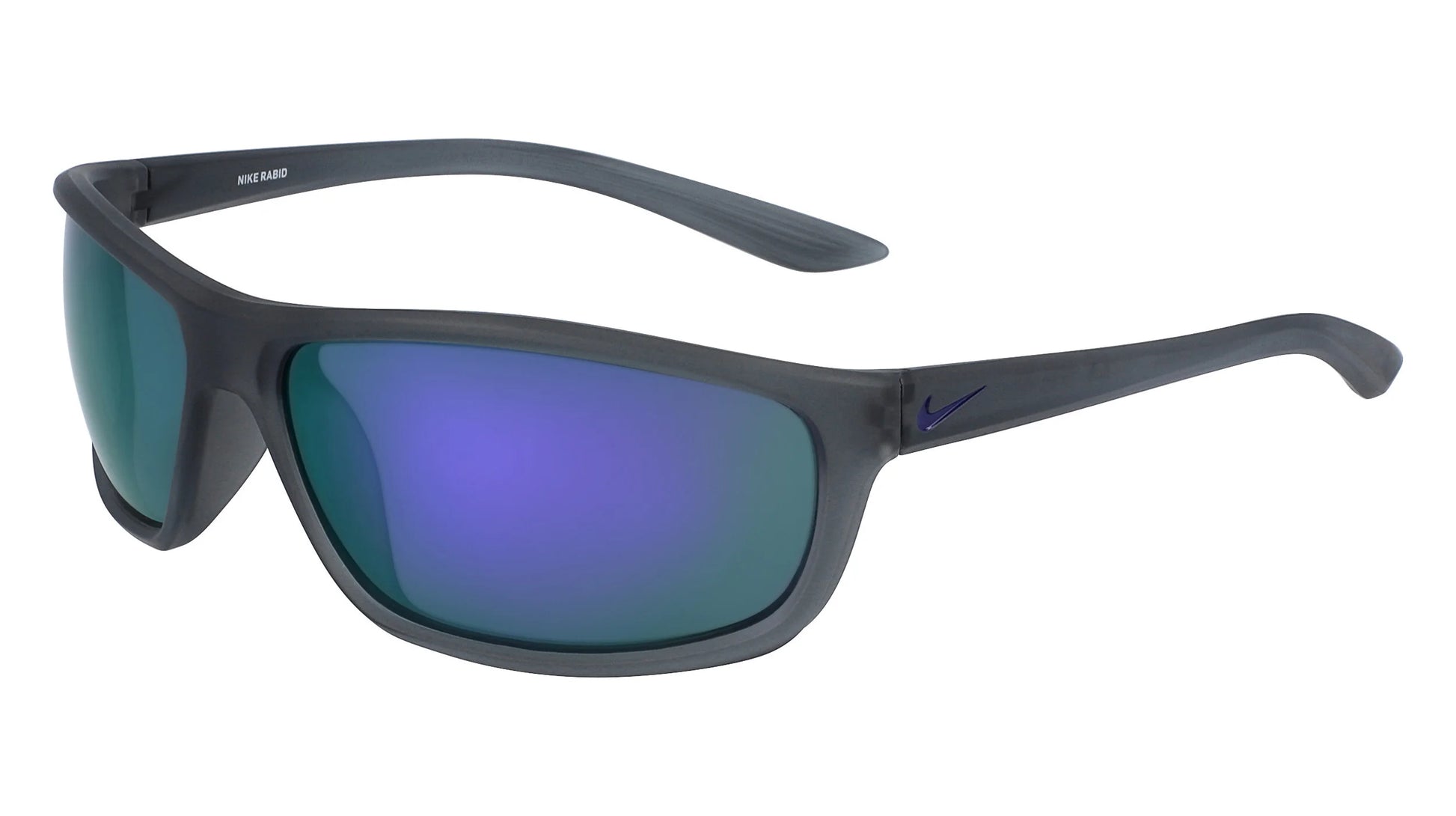 Nike RABID EV1110 Sunglasses Matte Dk Gry / Crt Prpl / Gry W Vio M