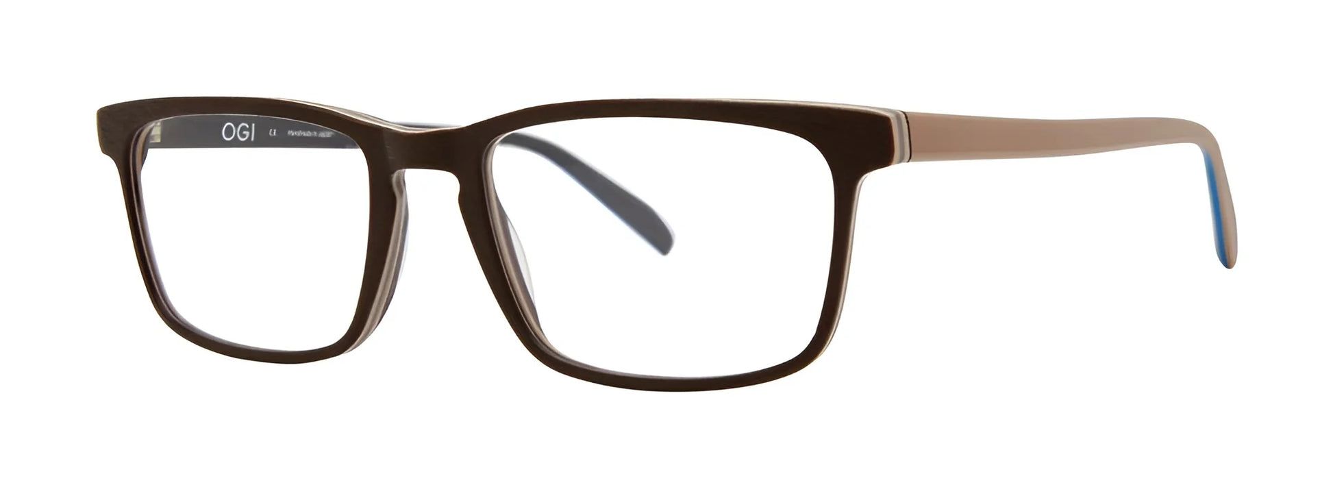 OGI BREEZERS Eyeglasses Brown Wood / Tan