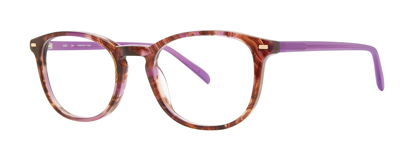 OGI GOOD GRIEF Eyeglasses Purple Brown Tortoise