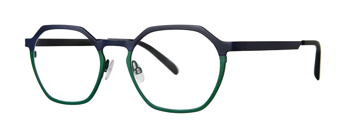 OGI GREAT LAKES Eyeglasses Navy Green Split