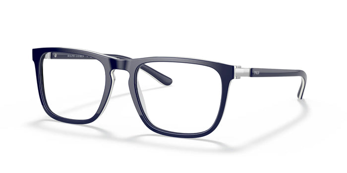 Polo PH2226 Eyeglasses | Size 53 / Shiny Navy Blue / White / Navy №5870