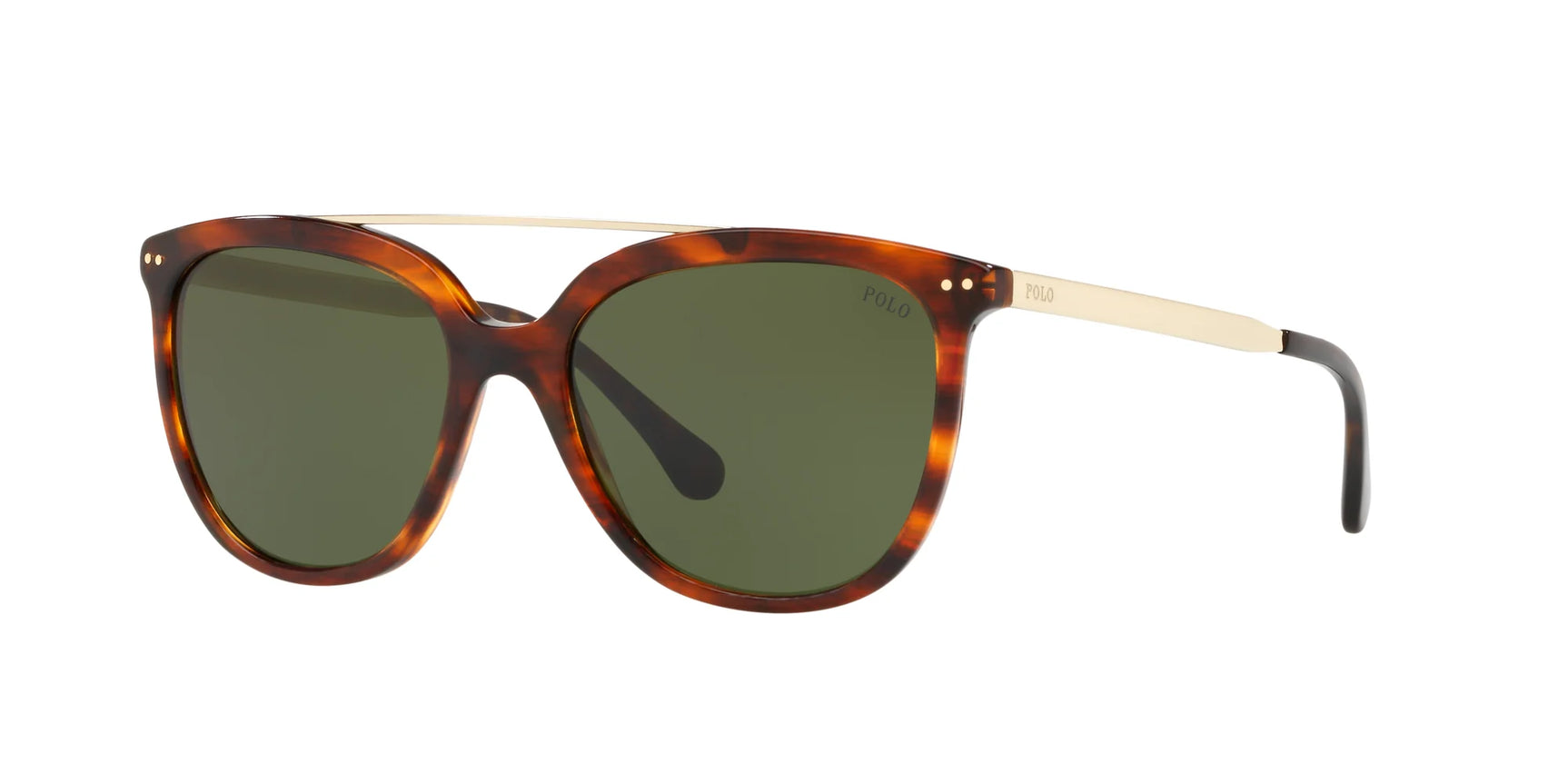 Polo PH4135 Sunglasses Havana Striped / Bottle Green