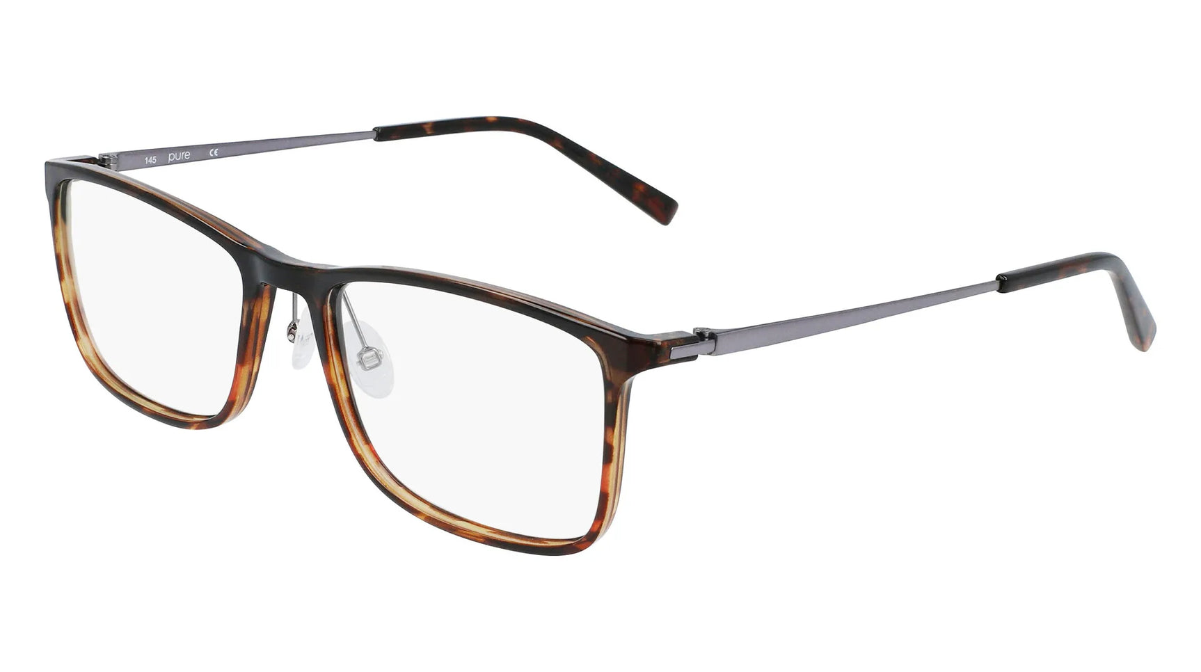 Pure P-2008 Eyeglasses Smokey Brown Horn Gradient