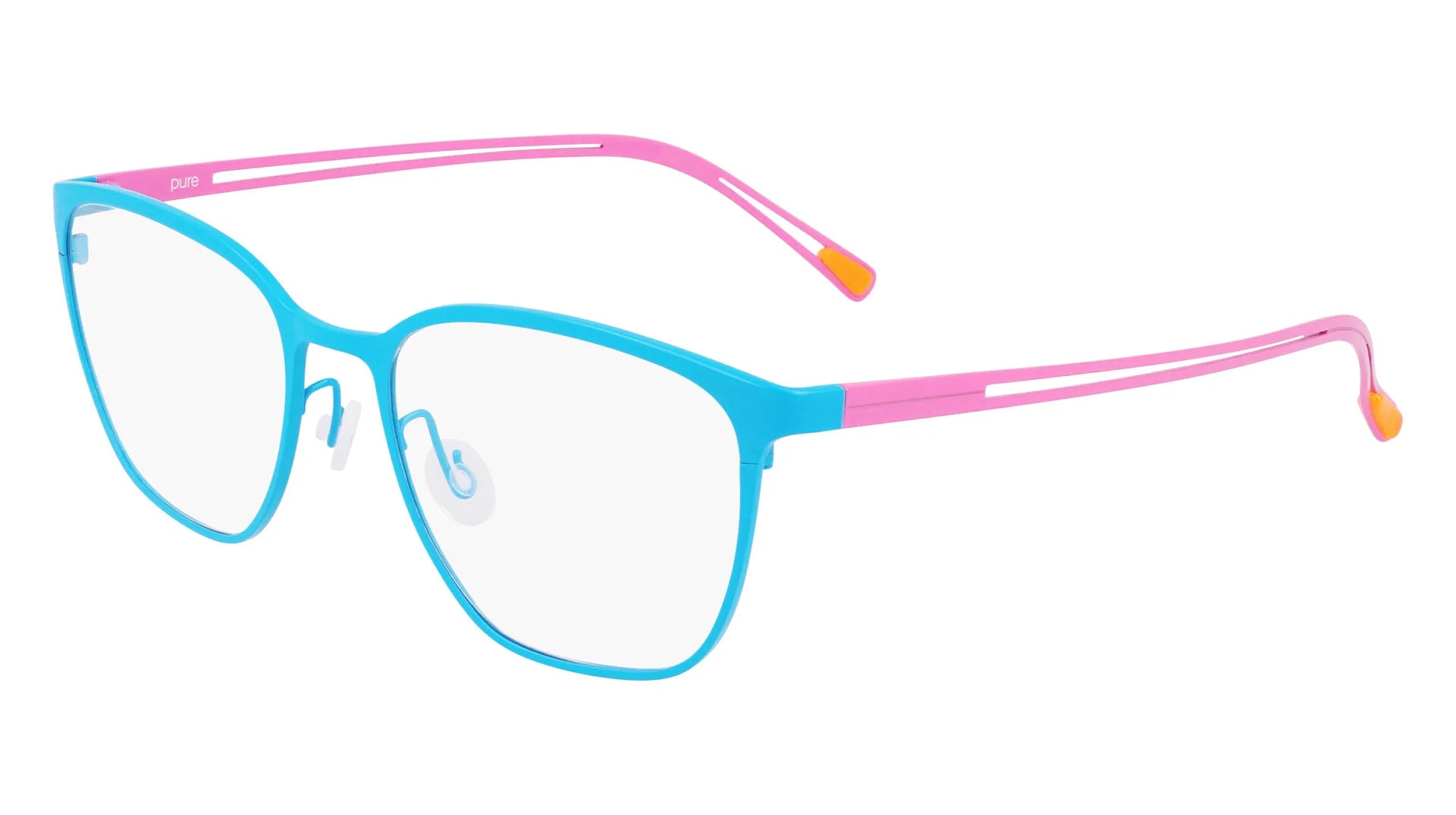 Pure P-5013 Eyeglasses Matte Blue / Pink
