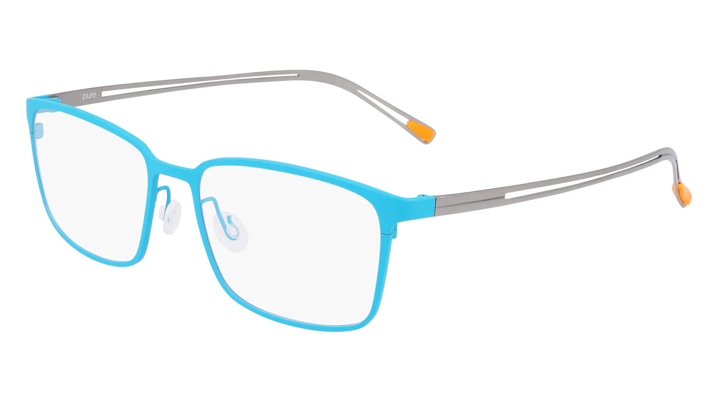 Pure P-4013 Eyeglasses Matte Blue / Gunmetal