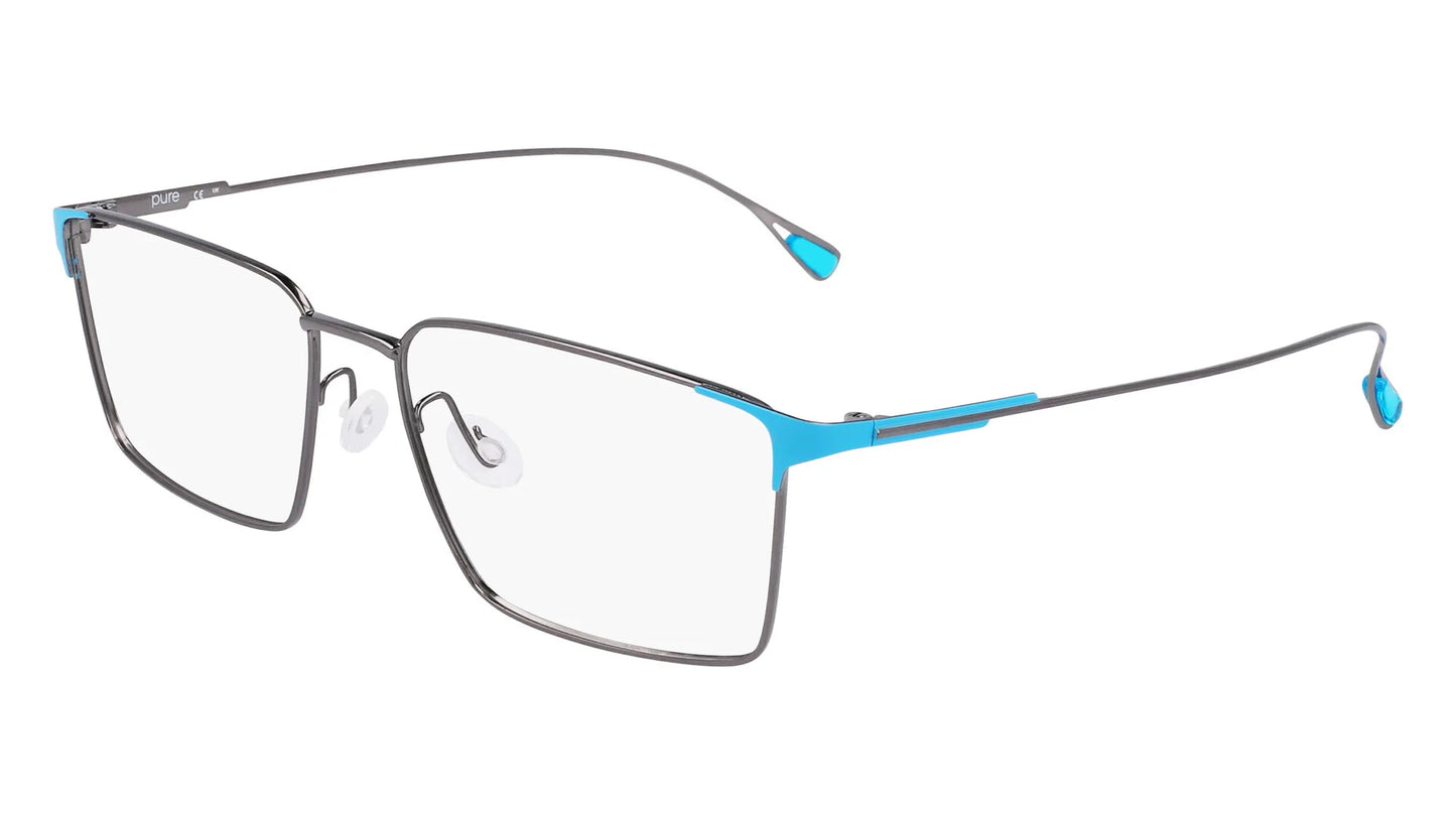Pure P-4015 Eyeglasses Gunmetal / Cerulean