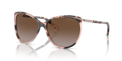 Ralph RA 5150 RA5150 Sunglasses Shiny Pink Havana / Polar Gradient Brown