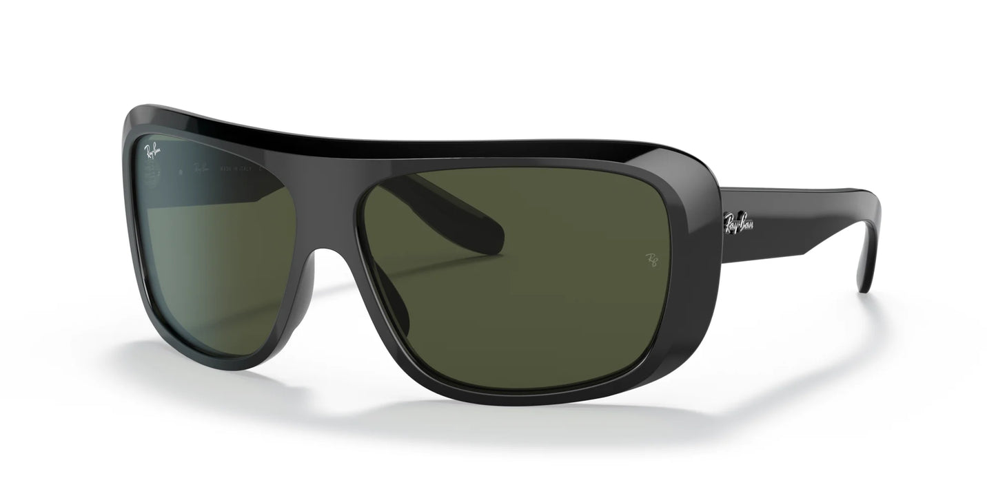 Ray-Ban BLAIR RB2196 Sunglasses Black / Green Classic G-15