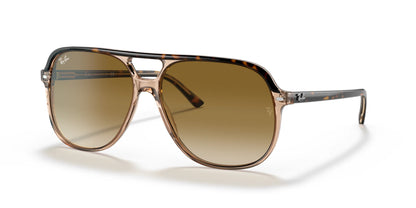 Ray-Ban BILL RB2198F Sunglasses Havana On Transparent Brown / Light Brown Gradient