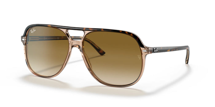 Ray-Ban BILL RB2198F Sunglasses | Size 60 / Havana On Transparent Brown / Light Brown Gradient (2N 30.5%)