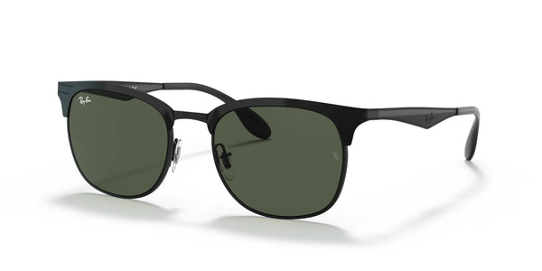 Ray-Ban RB3538 Sunglasses | Size 53 / Black / Green (3N 12.9%)