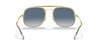 Ray-Ban BLAZE THE GENERAL RB3583N Sunglasses | Size 58 / Gold №001/X0 / Blue Gradient Mirror (2N 40%)