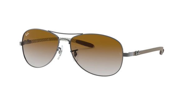 Ray-Ban RB8301 Sunglasses | Size 59 / Gunmetal №004/51 / Brown (2N 26.8%)