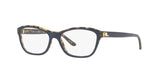 Ralph Lauren RL6160 Eyeglasses Shiny Blue On Spotted Havana
