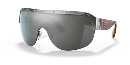 Ralph Lauren RL7070 Sunglasses Shiny Silver / Mirror Grey