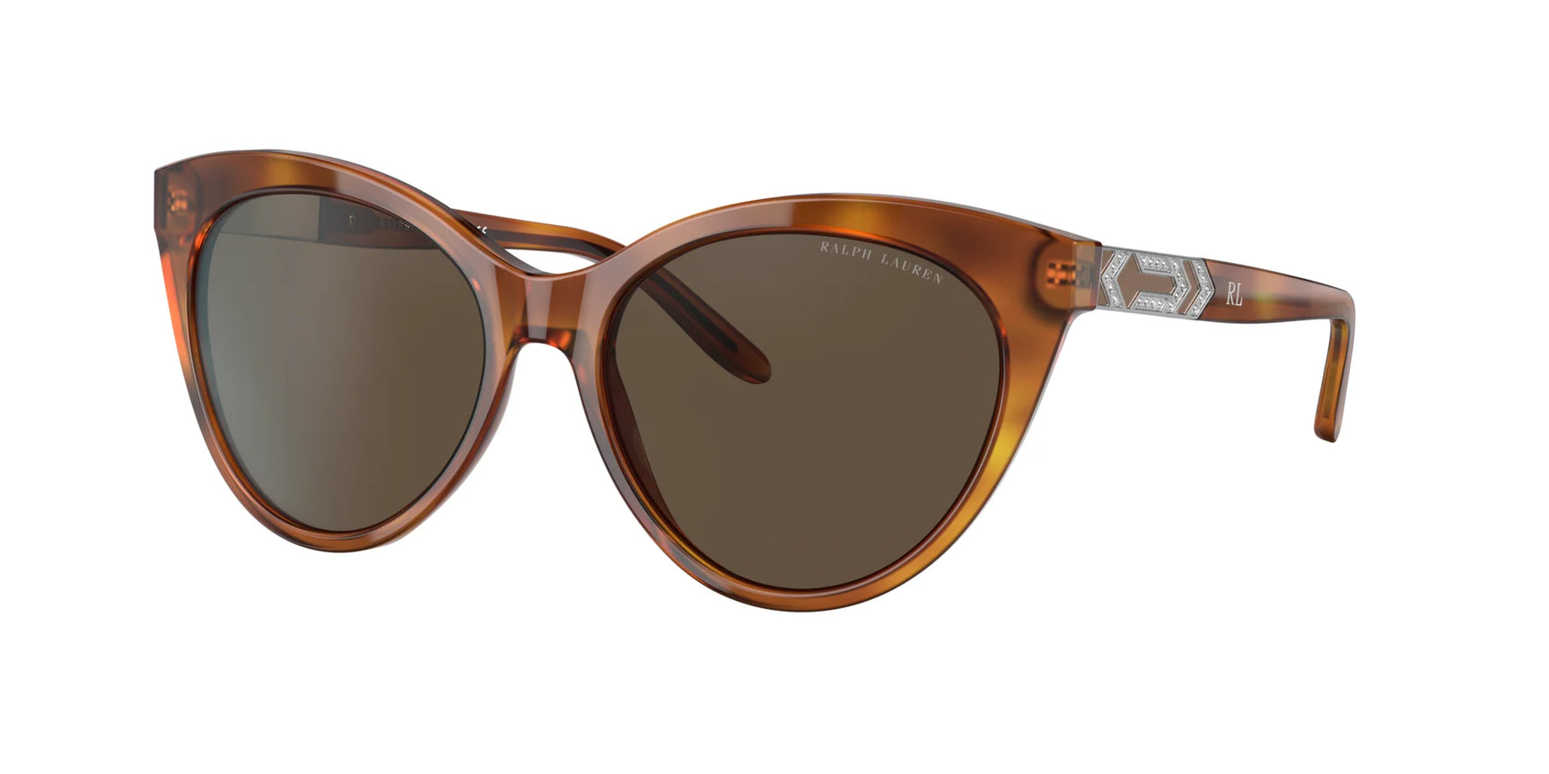 Ralph Lauren RL8195B Sunglasses Shiny Yellow Havana / Brown