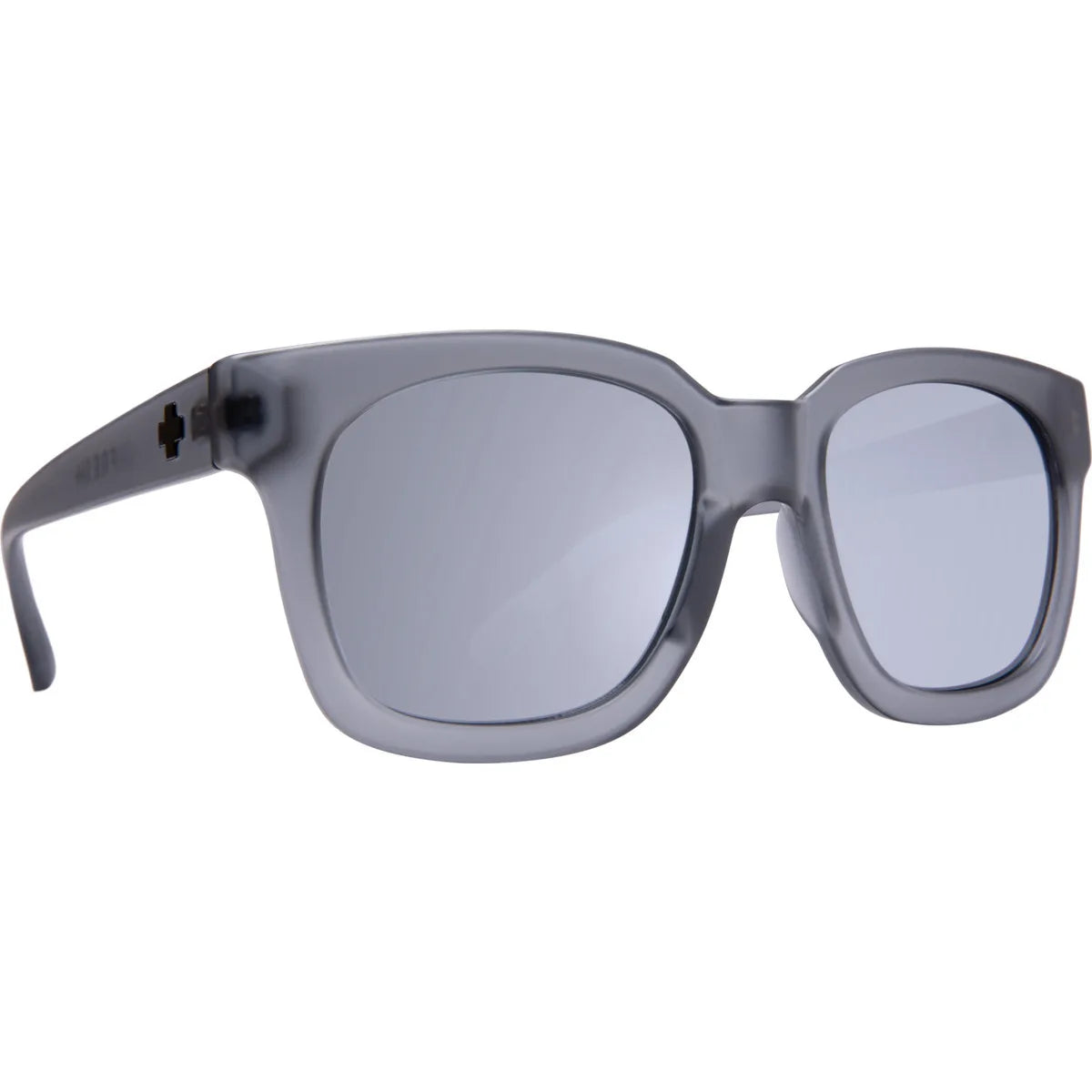 SPY Shandy Sunglasses Translucent Grey Matte / Grey with Silver Mirror