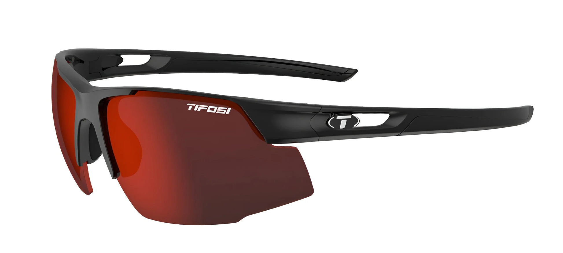 Tifosi Optics Centus Sunglasses Gloss Black Red