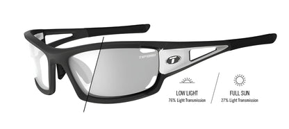 Tifosi Optics Dolomite 2.0 Sunglasses Black / White Fototec Low-Bridge