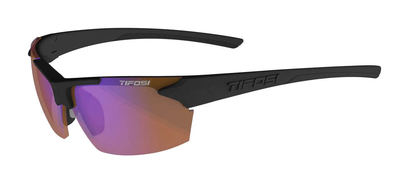 Tifosi Optics Jet Sunglasses Matte Black AC Red