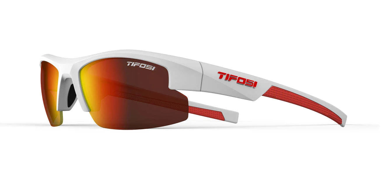 Tifosi Optics Shutout Sunglasses Matte White Red