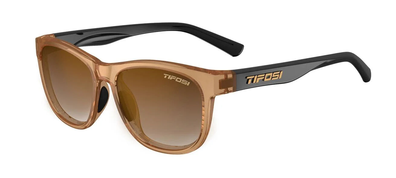 Tifosi Optics Swank Sunglasses Crystal Brown / Onyx