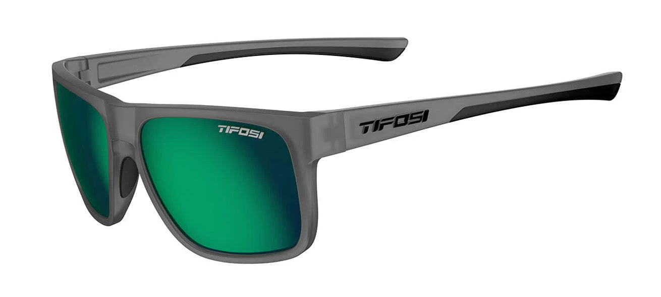 Tifosi Optics Swick Sunglasses Satin Vapor Emerald Polarized