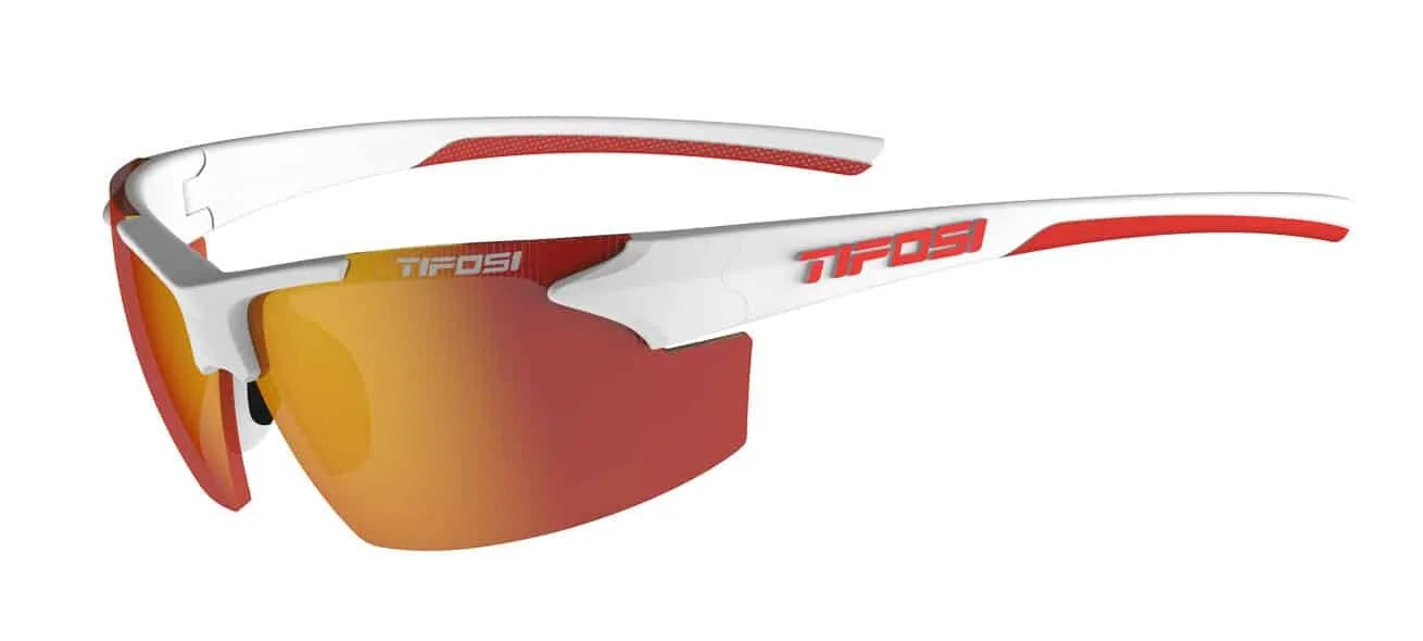 Tifosi Optics Track Sunglasses White / Red