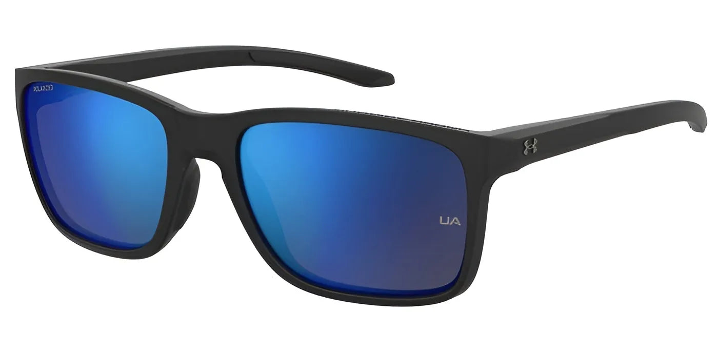 Under Armour 0005 Sunglasses Matte Black / Grey Blue Multilayer Polarized