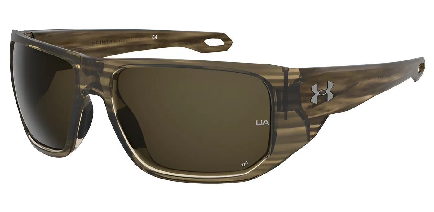 Under Armour ATTACK 2 Sunglasses Woodbrown / Brown Oleophobic Hight Contrast