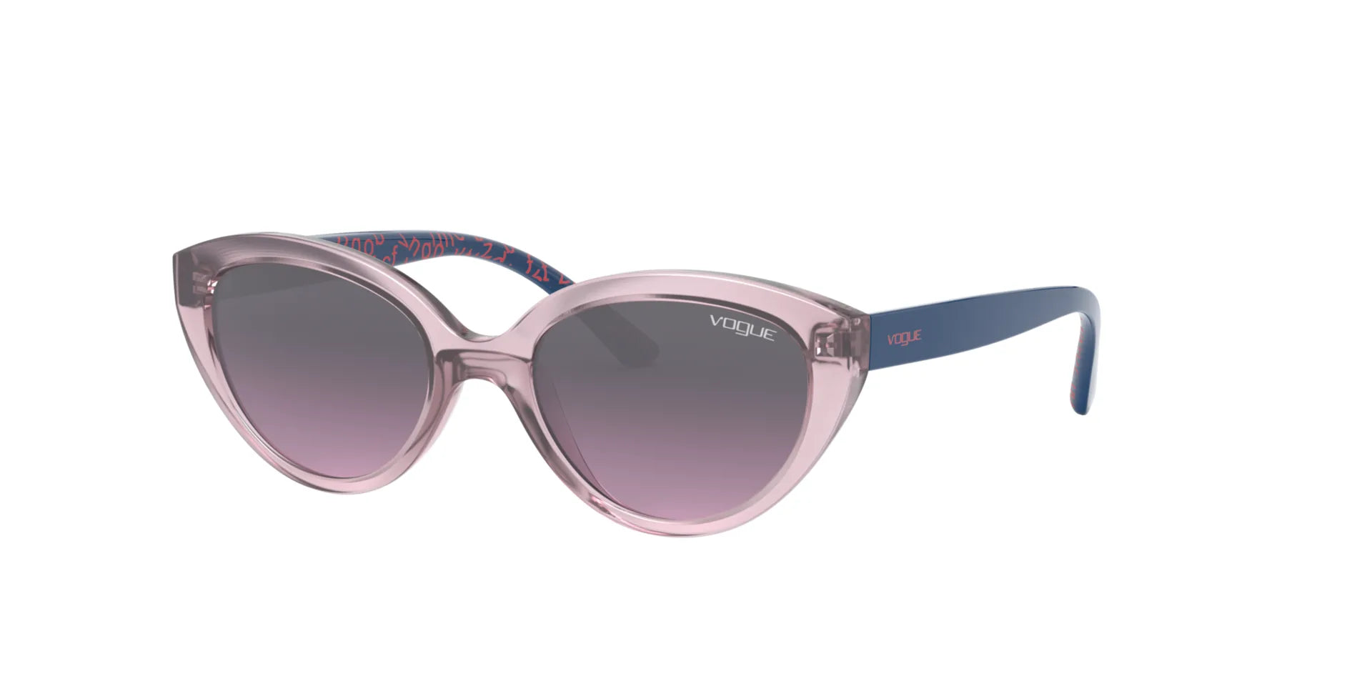 Vogue VJ2002 Sunglasses Top Transparent Purple / Violet Gradient Grey