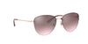 Vogue VO4156S Sunglasses | Size 55 / Rose Gold №50757A / Pink Mirror Silver Gradient (2N 38%)