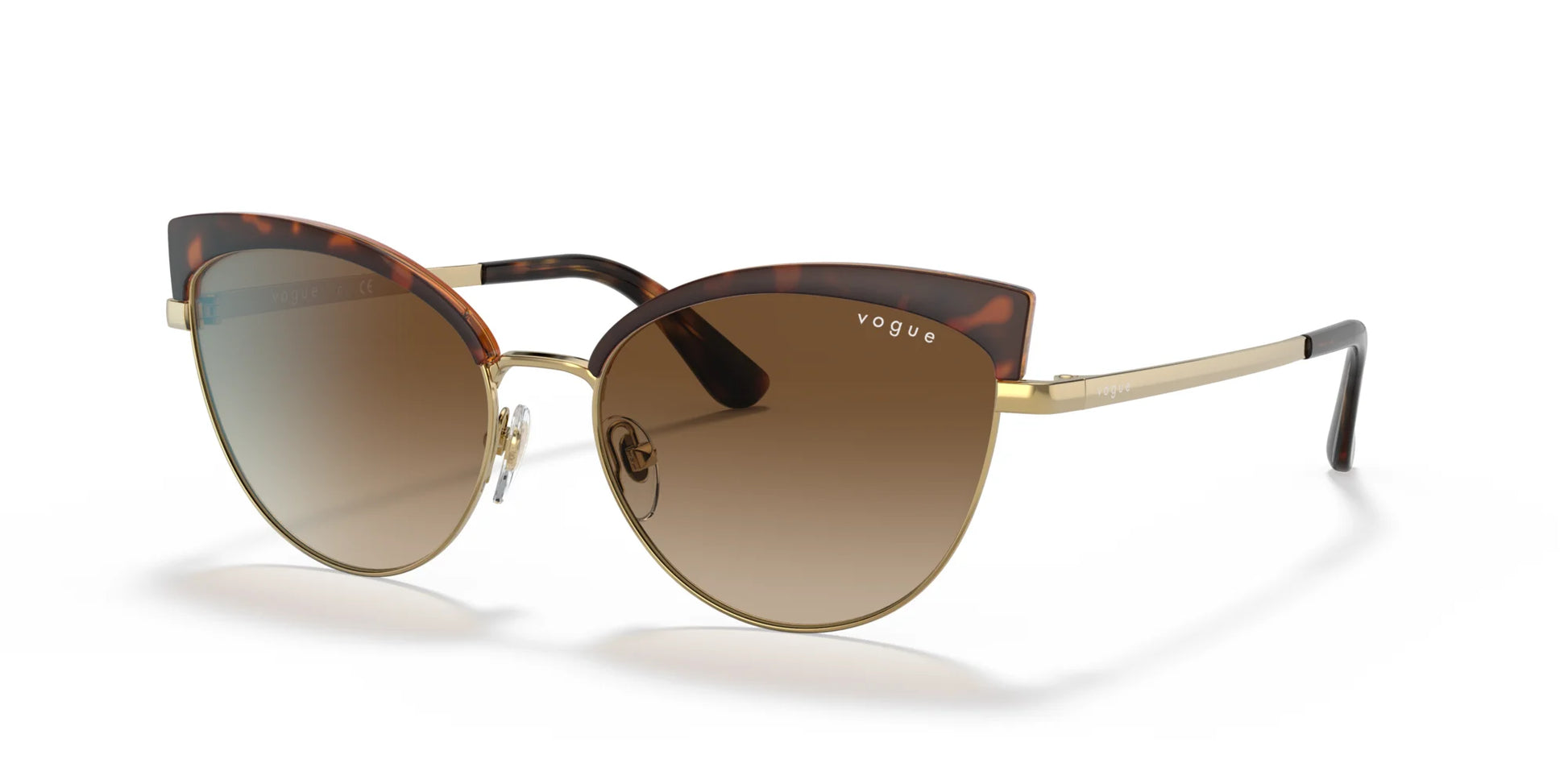 Vogue VO4188S Sunglasses Havana / Gold / Brown Gradient