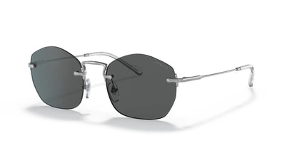 Vogue VO4216S Sunglasses Brushed Silver / Dark Grey