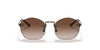 Vogue VO4216S Sunglasses | Size 51 / Brushed Gold / Dark Brown (3N 14.5%)