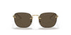 Vogue VO4217S Sunglasses | Size 52 / Brushed Gold / Dark Brown (3N 14.5%)