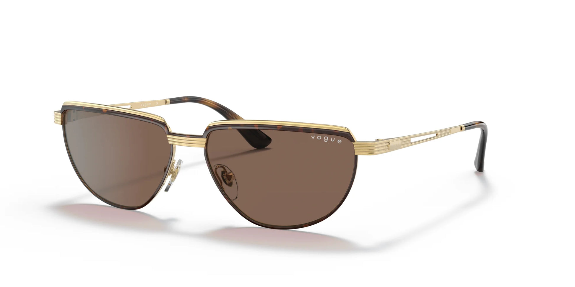 Vogue VO4235S Sunglasses Top Havana / Gold / Dark Brown