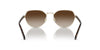 Vogue VO4242S Sunglasses | Size 53 / Gold / Dark Blue (3N 15.3%)