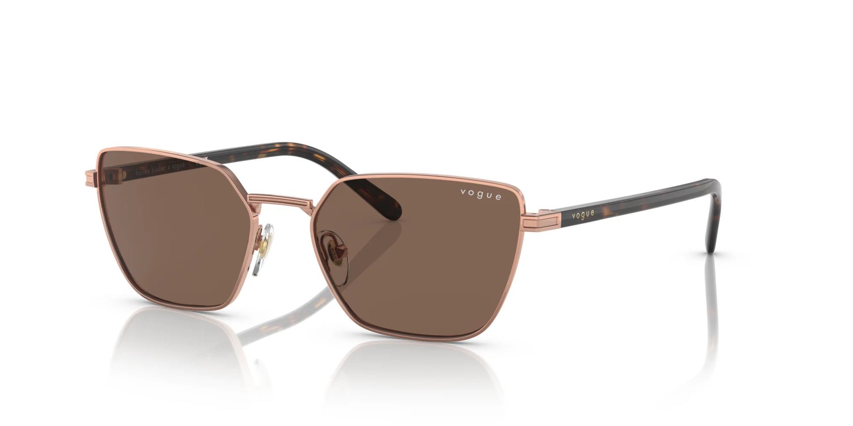 Vogue VO4245S Sunglasses Rose Gold / Dark Brown