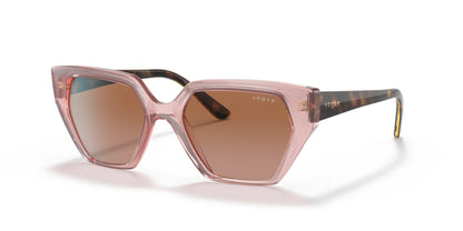 Vogue VO5376S Sunglasses Transparent Pink / Brown Gradient