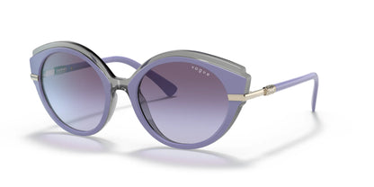 Vogue VO5385SB Sunglasses Top Violet / Transparent Grey / Violet Gradient Dark Grey