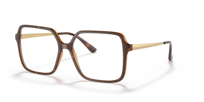 Vogue VO5406 Eyeglasses | Size 55 / Top Havana / Transparent Brown