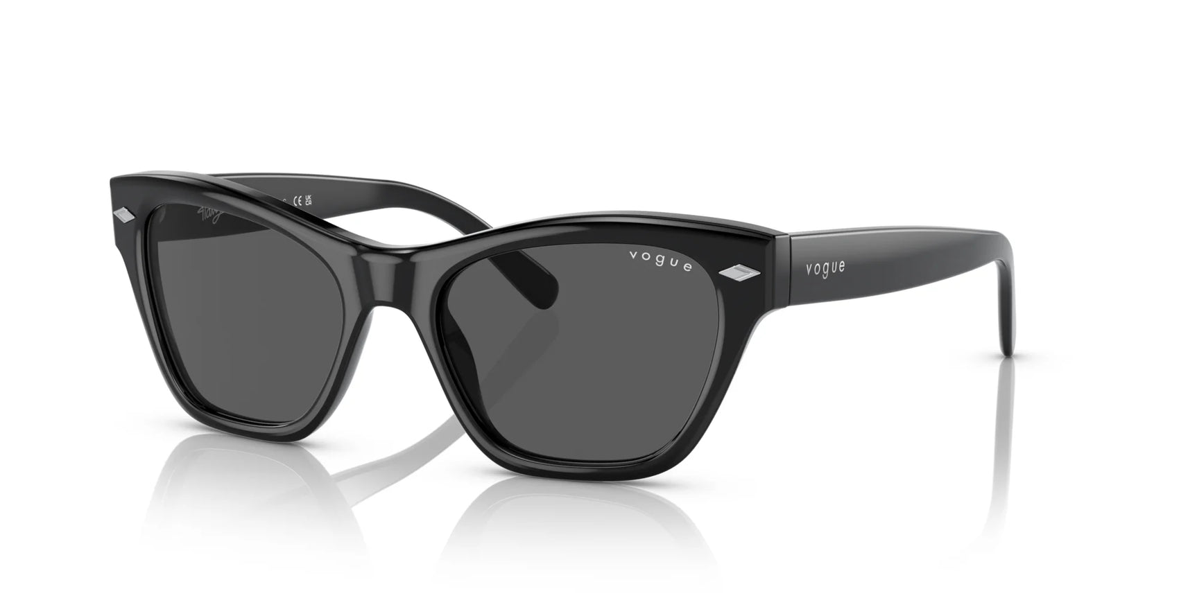 Vogue VO5445S Sunglasses Black / Dark Grey