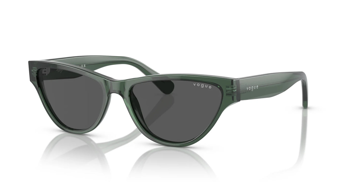 Vogue VO5513S Sunglasses Transparent Dark Green / Dark Grey