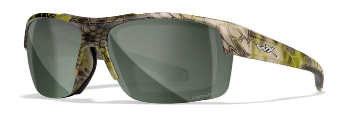 Wiley X COMPASS Safety Glasses / Kryptek® Altitude® / CAPTIVATE™ Polarized Platinum Flash