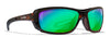 Wiley X WAVE Sunglasses / Gloss Black / CAPTIVATE™ Polarized Grey