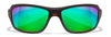 Wiley X WAVE Sunglasses / Gloss Black / CAPTIVATE™ Polarized Grey