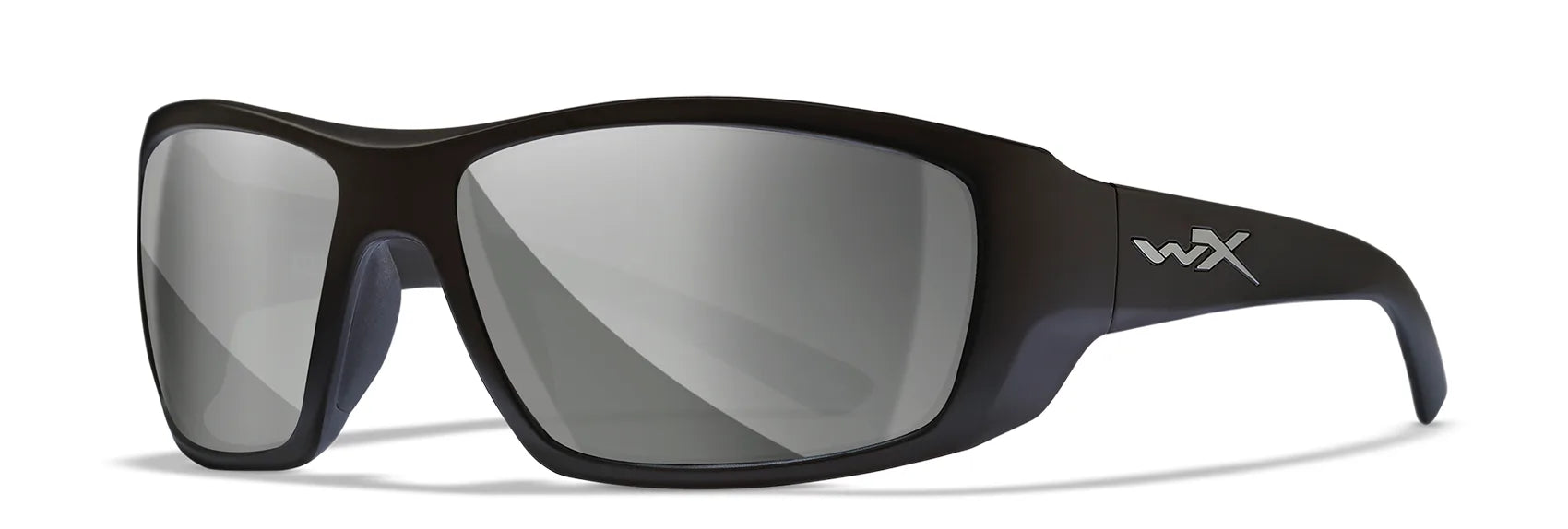 Wiley X Kobe Sunglasses Matte Black / Silver Flash